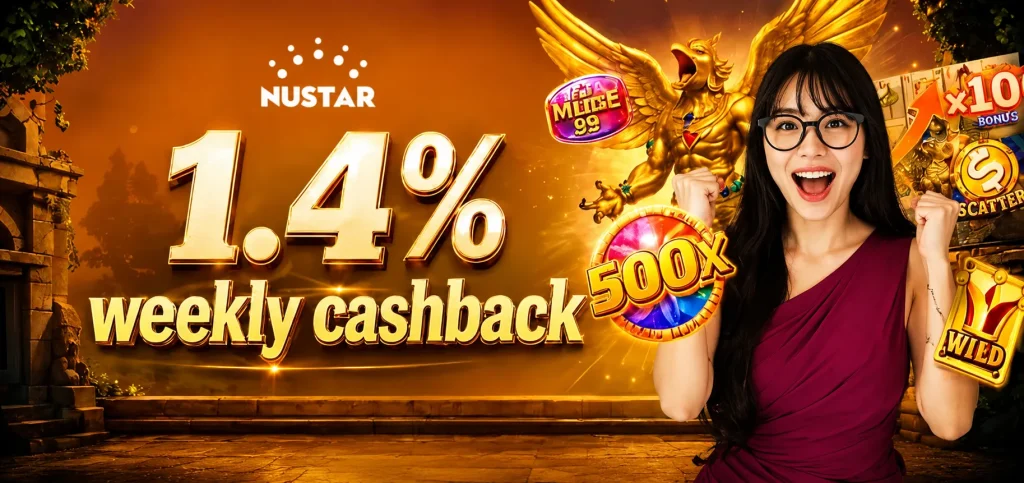 nustar Golden casino jackpot celebration