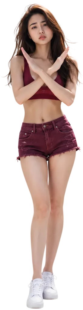 nustar Young woman in crossed arms pose nustar Young woman in crossed arms pose