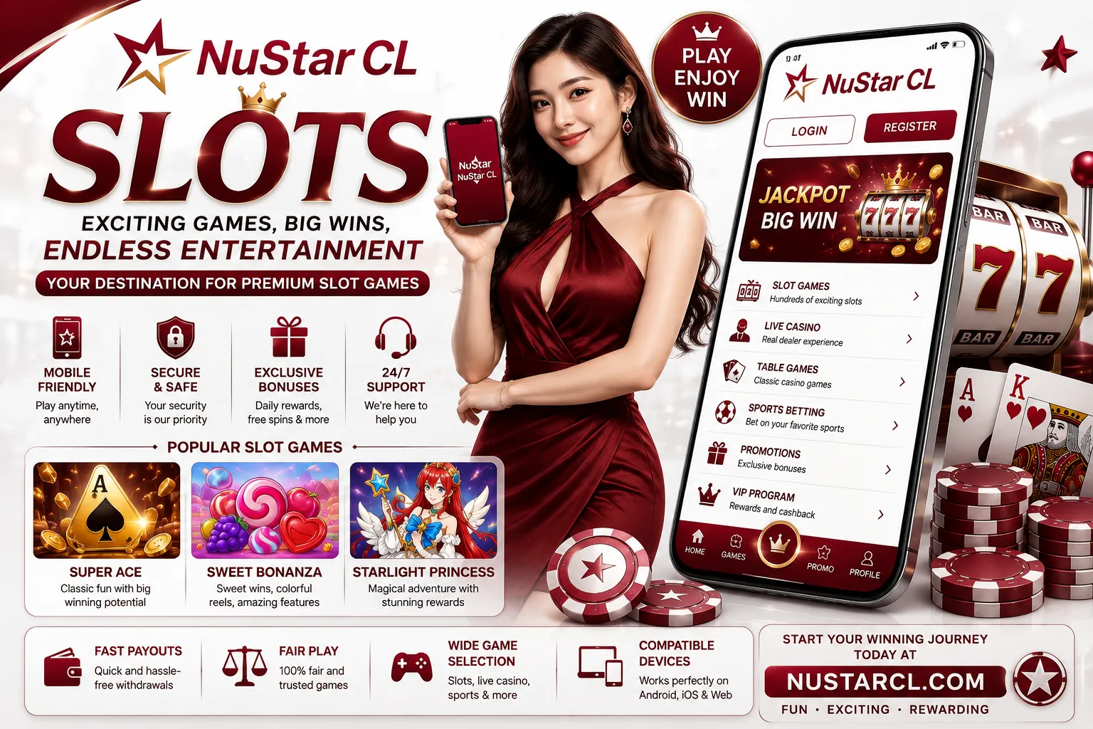 nustar Exciting wins with NuStar CL Slots