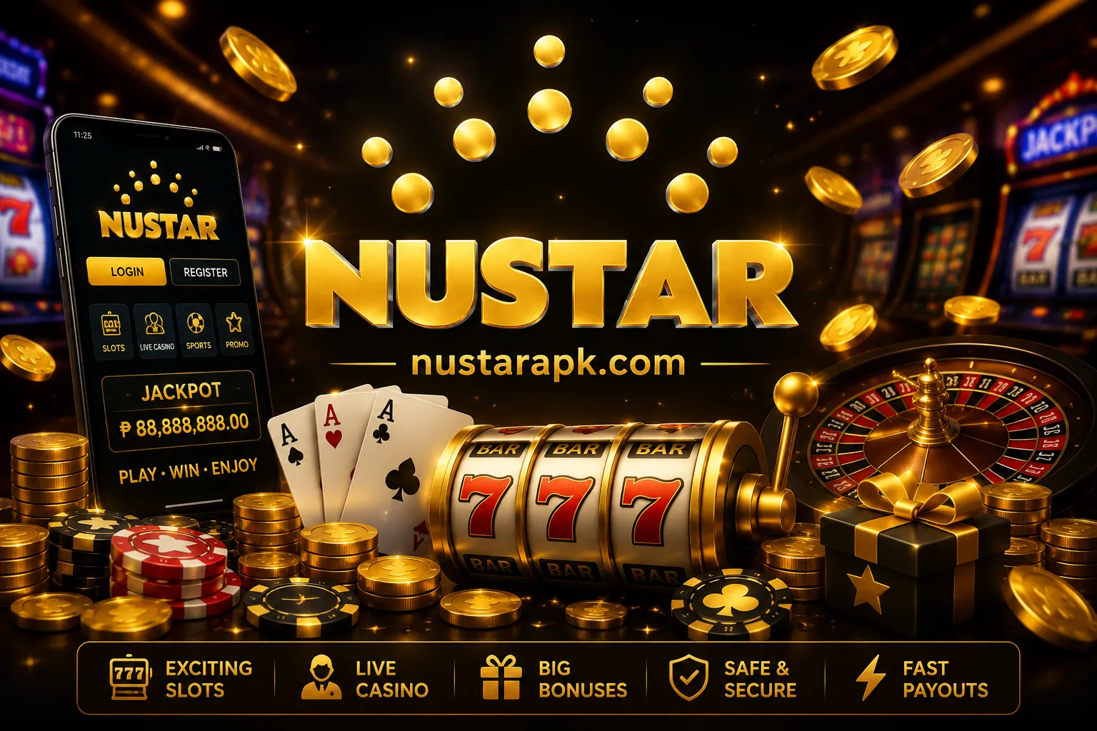 nustar Luxurious casino experience in gold